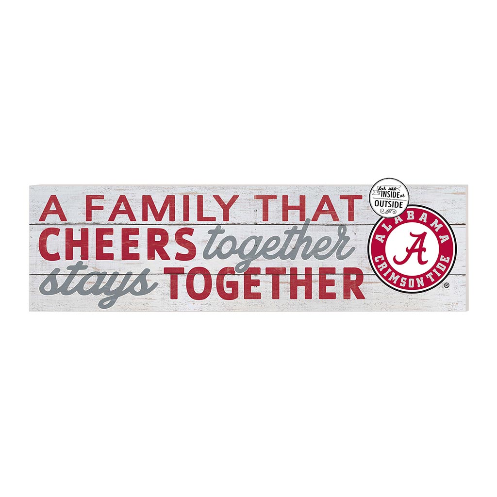 35x10 Indoor Outdoor Sign A Family That Cheers Alabama Crimson Tide