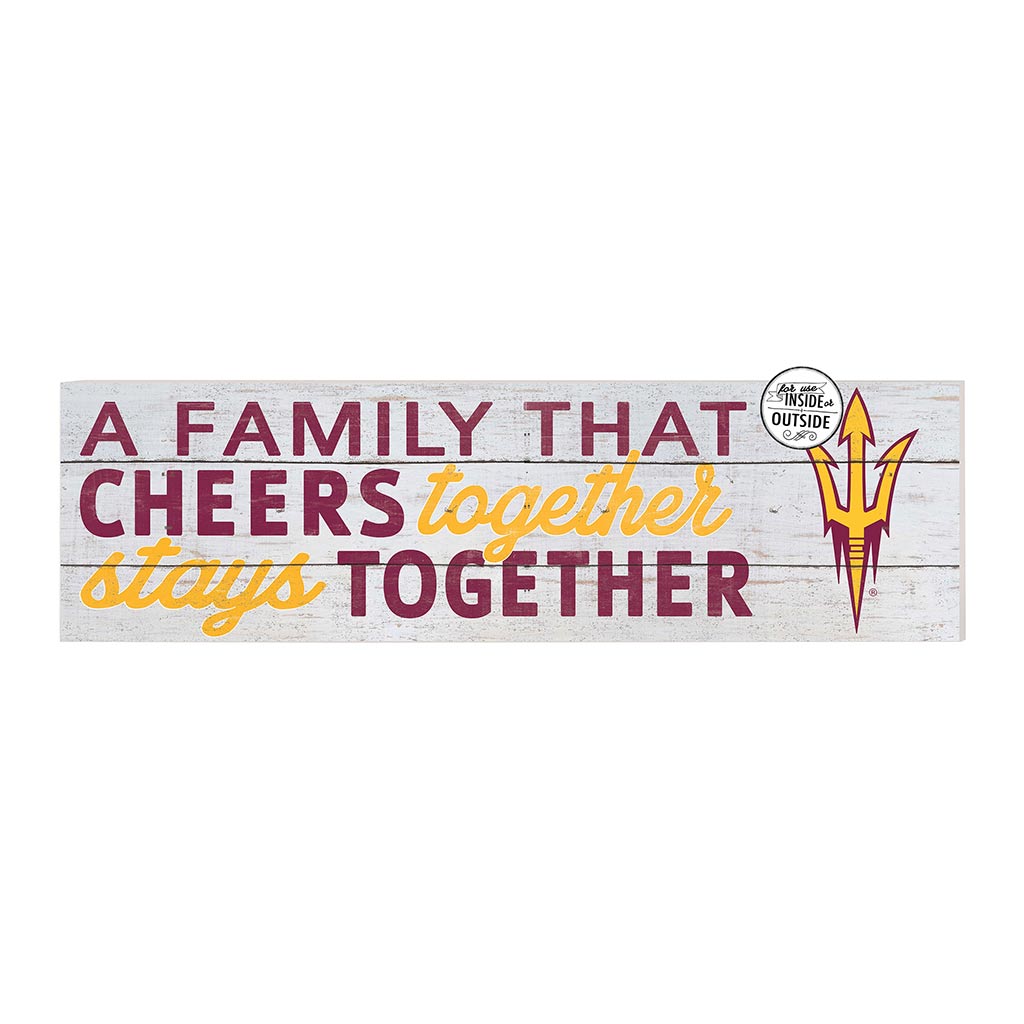 35x10 Indoor Outdoor Sign A Family That Cheers Arizona State Sun Devils