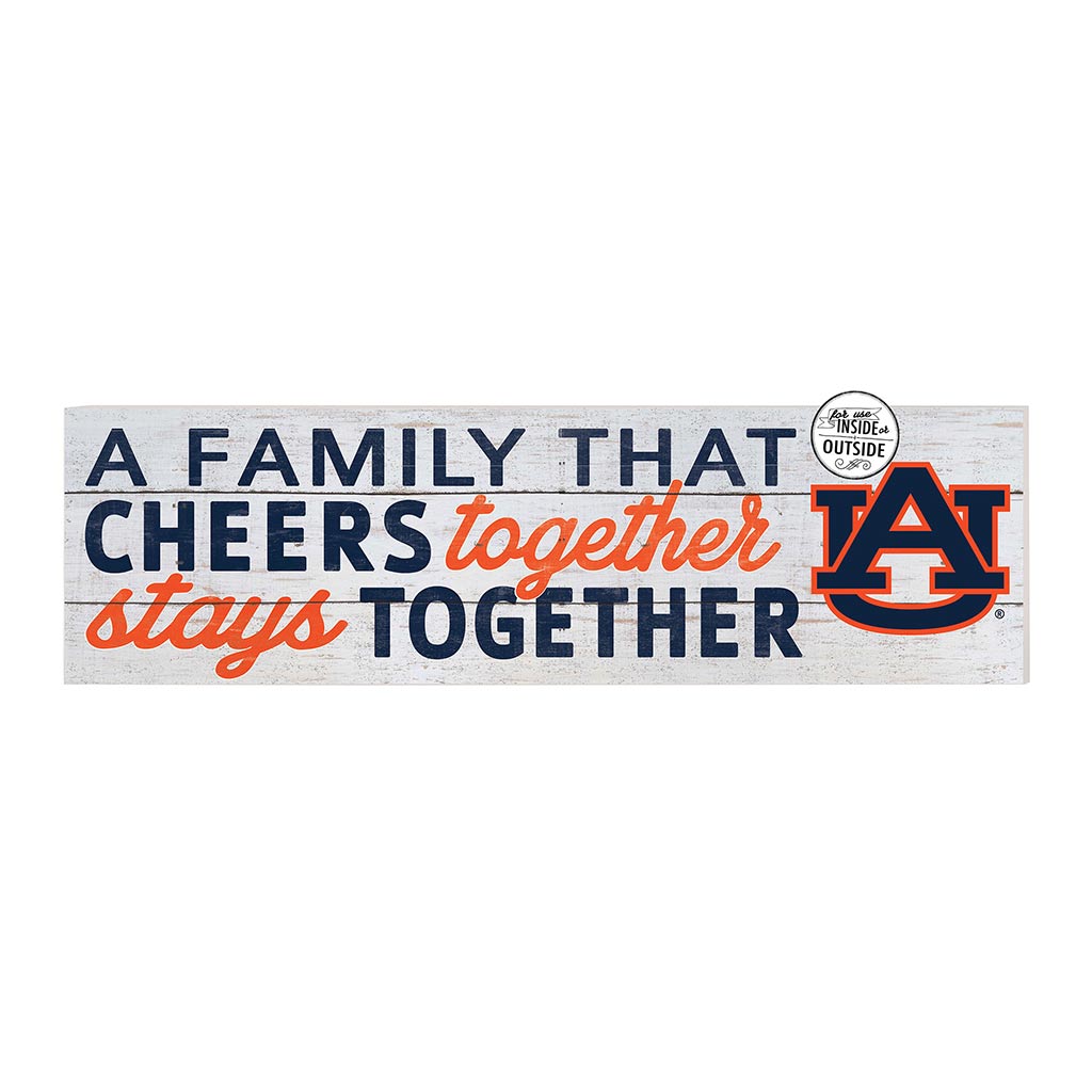 35x10 Indoor Outdoor Sign A Family That Cheers Auburn Tigers