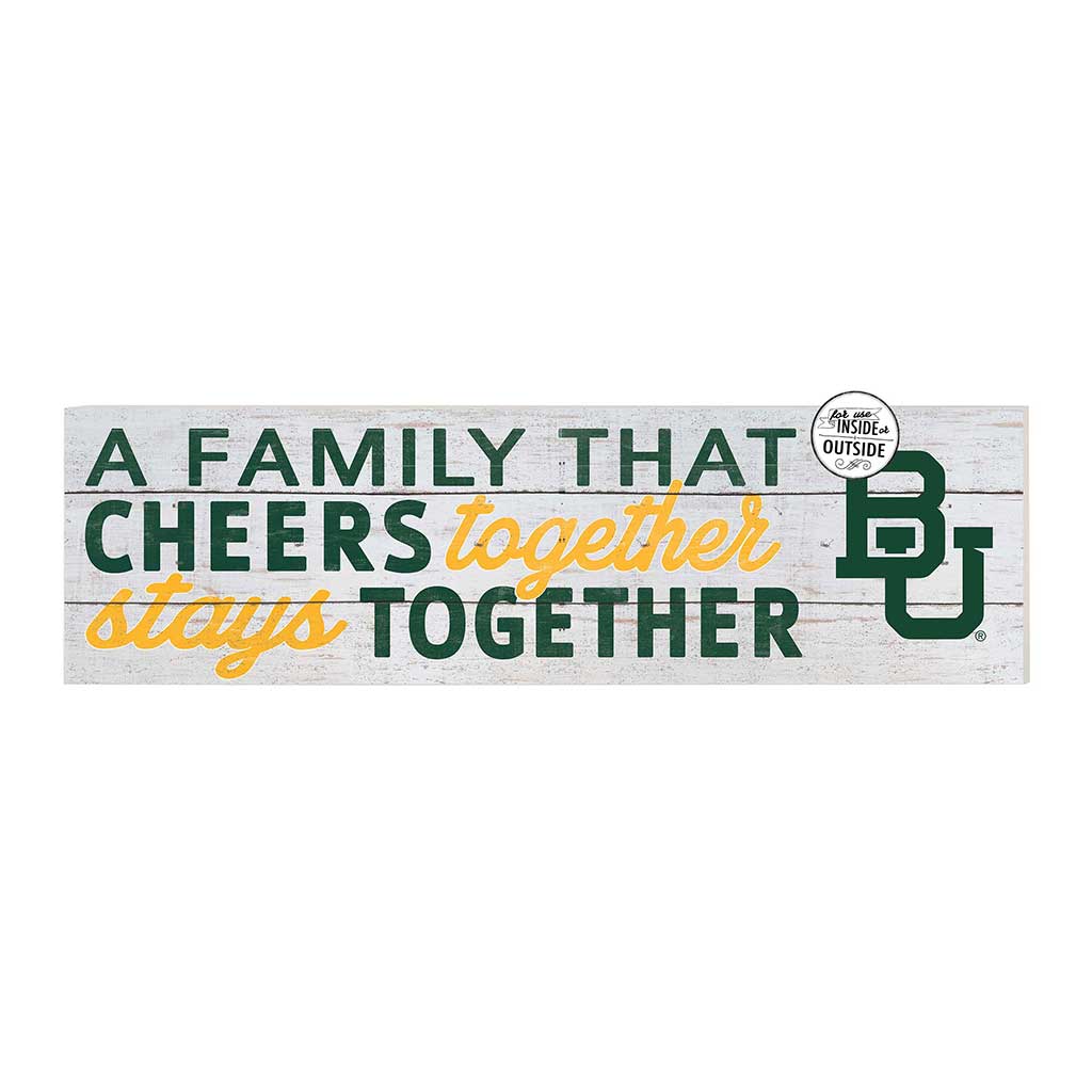 35x10 Indoor Outdoor Sign A Family That Cheers Baylor Bears