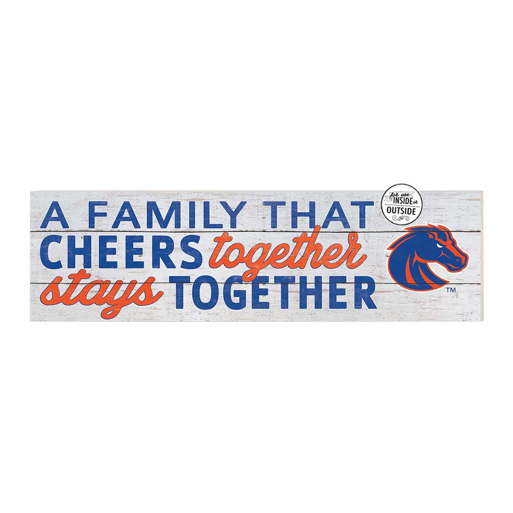 35x10 Indoor Outdoor Sign A Family That Cheers Boise State Broncos