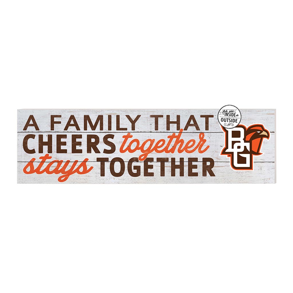 35x10 Indoor Outdoor Sign A Family That Cheers Bowling Green Falcons