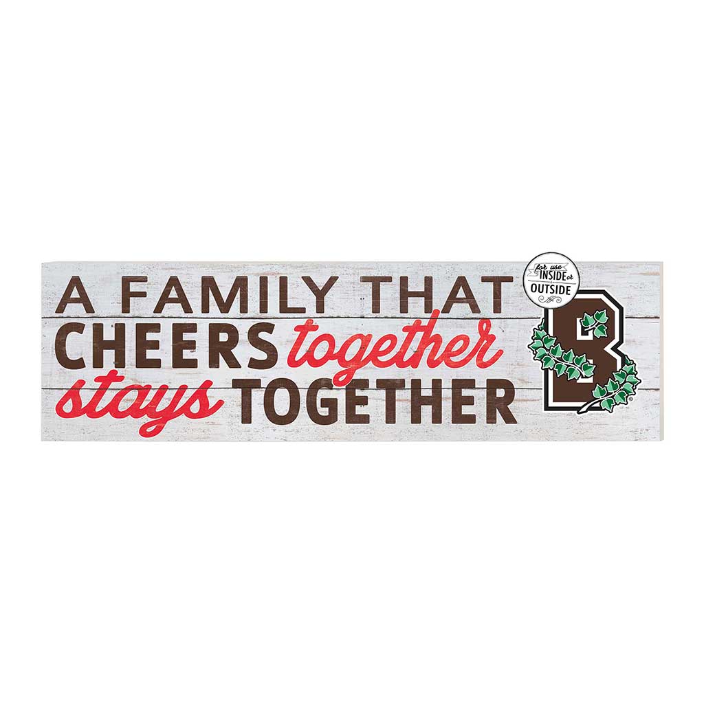 35x10 Indoor Outdoor Sign A Family That Cheers Brown Bears