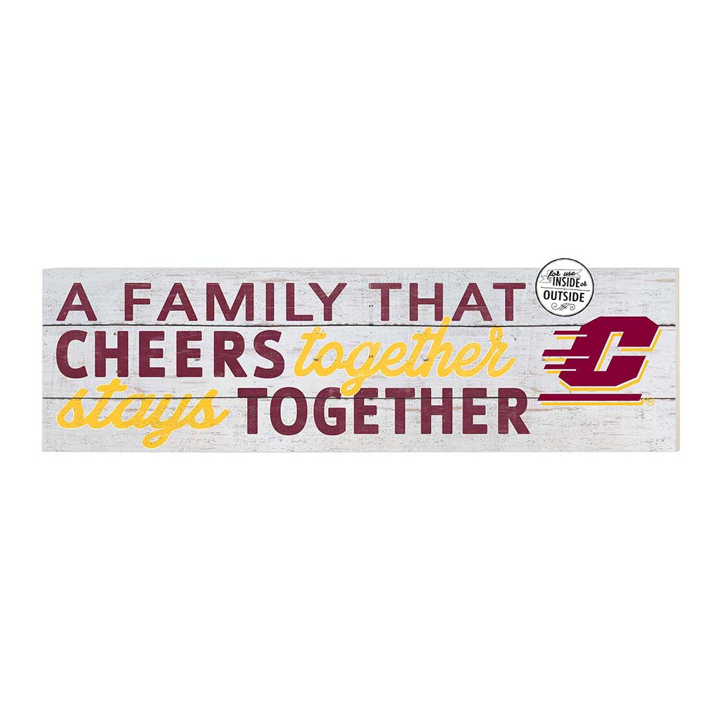 35x10 Indoor Outdoor Sign A Family That Cheers Central Michigan Chippewas