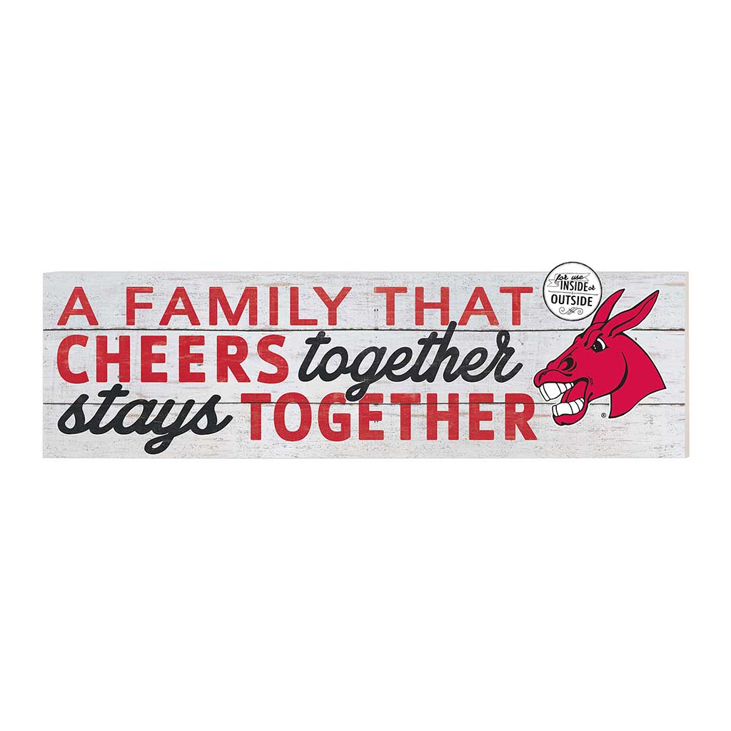 35x10 Indoor Outdoor Sign A Family That Cheers Central Missouri Mules