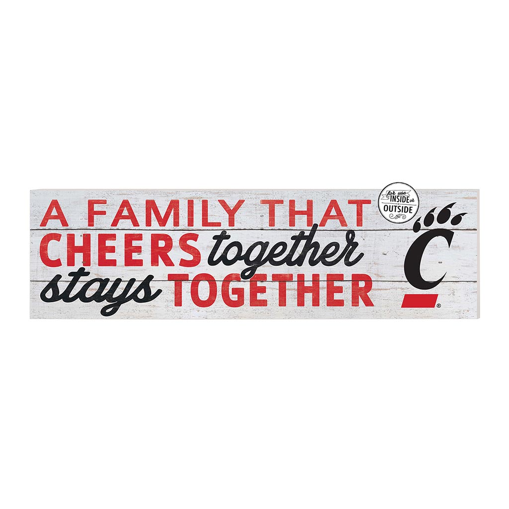 35x10 Indoor Outdoor Sign A Family That Cheers Cincinnati Bearcats