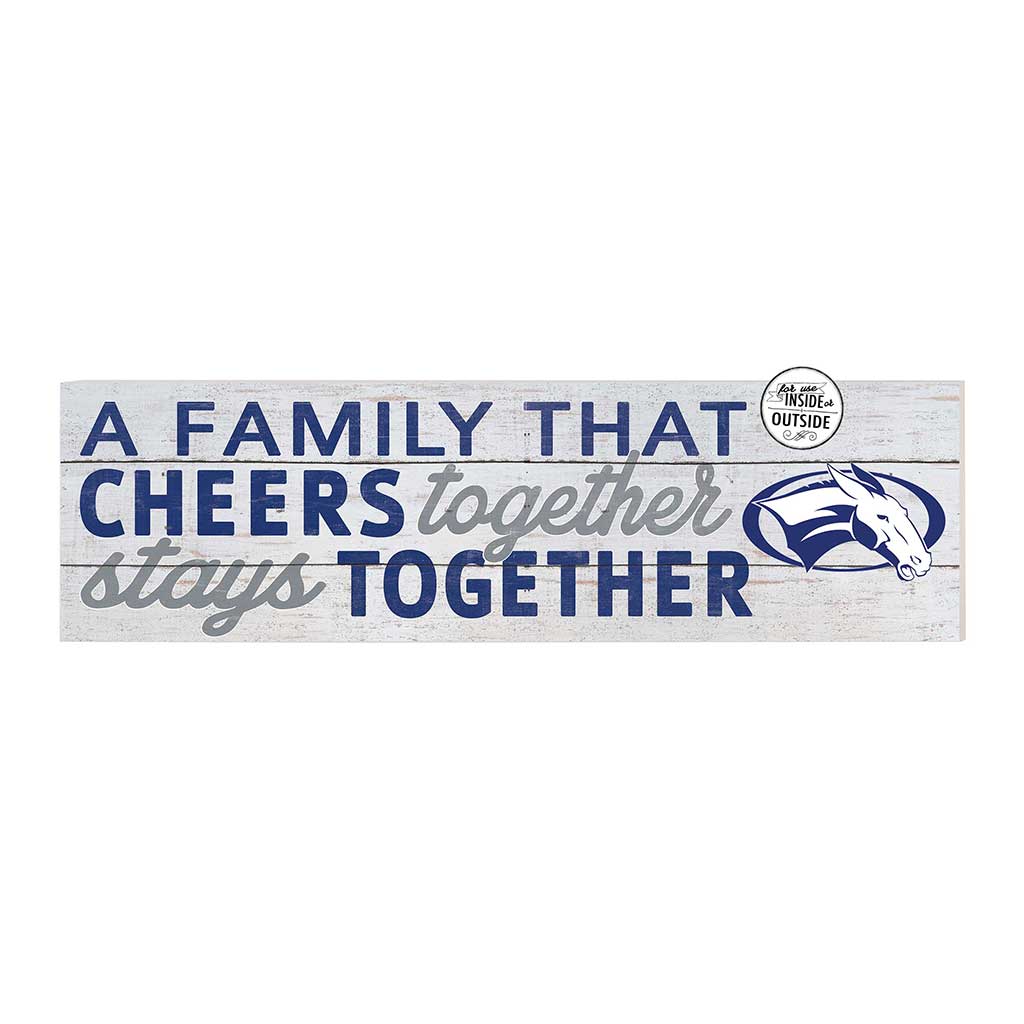 35x10 Indoor Outdoor Sign A Family That Cheers Colby College White Mules