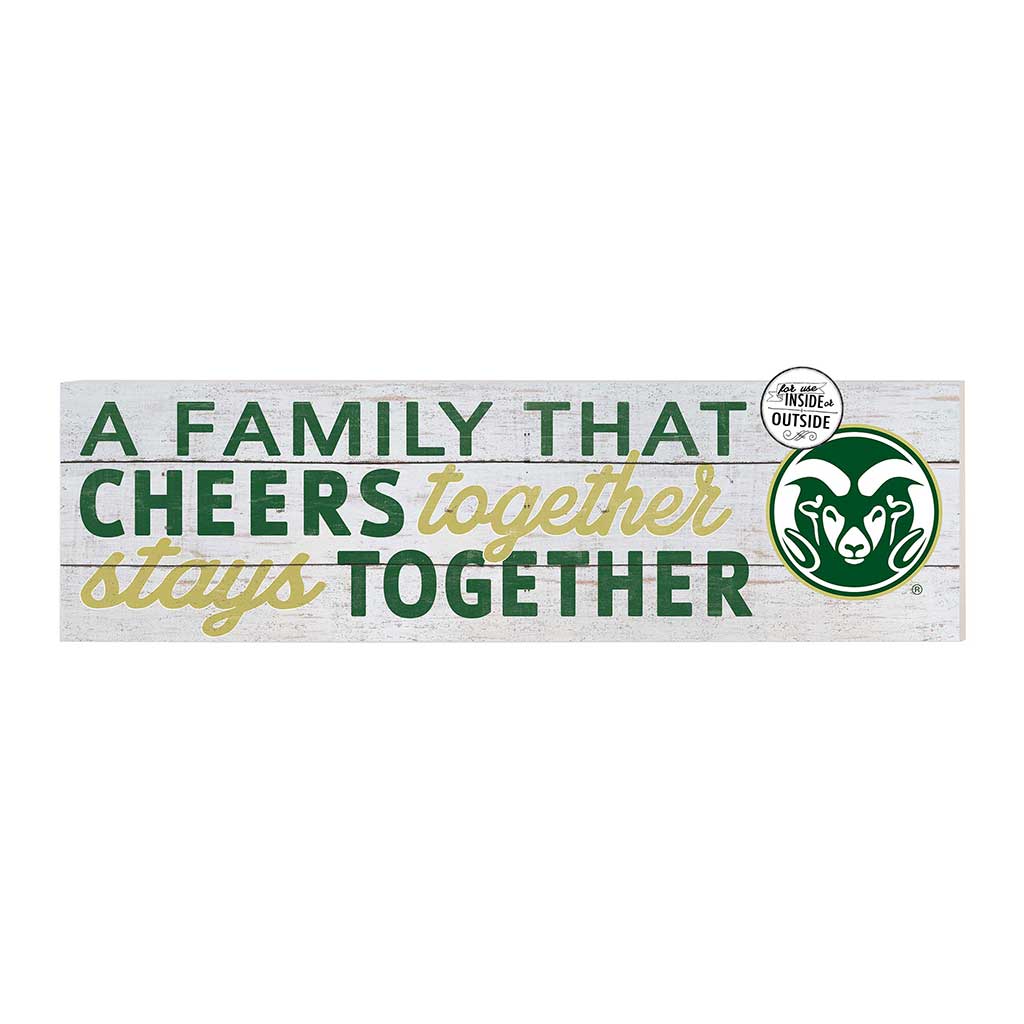 35x10 Indoor Outdoor Sign A Family That Cheers Colorado State-Ft. Collins Rams