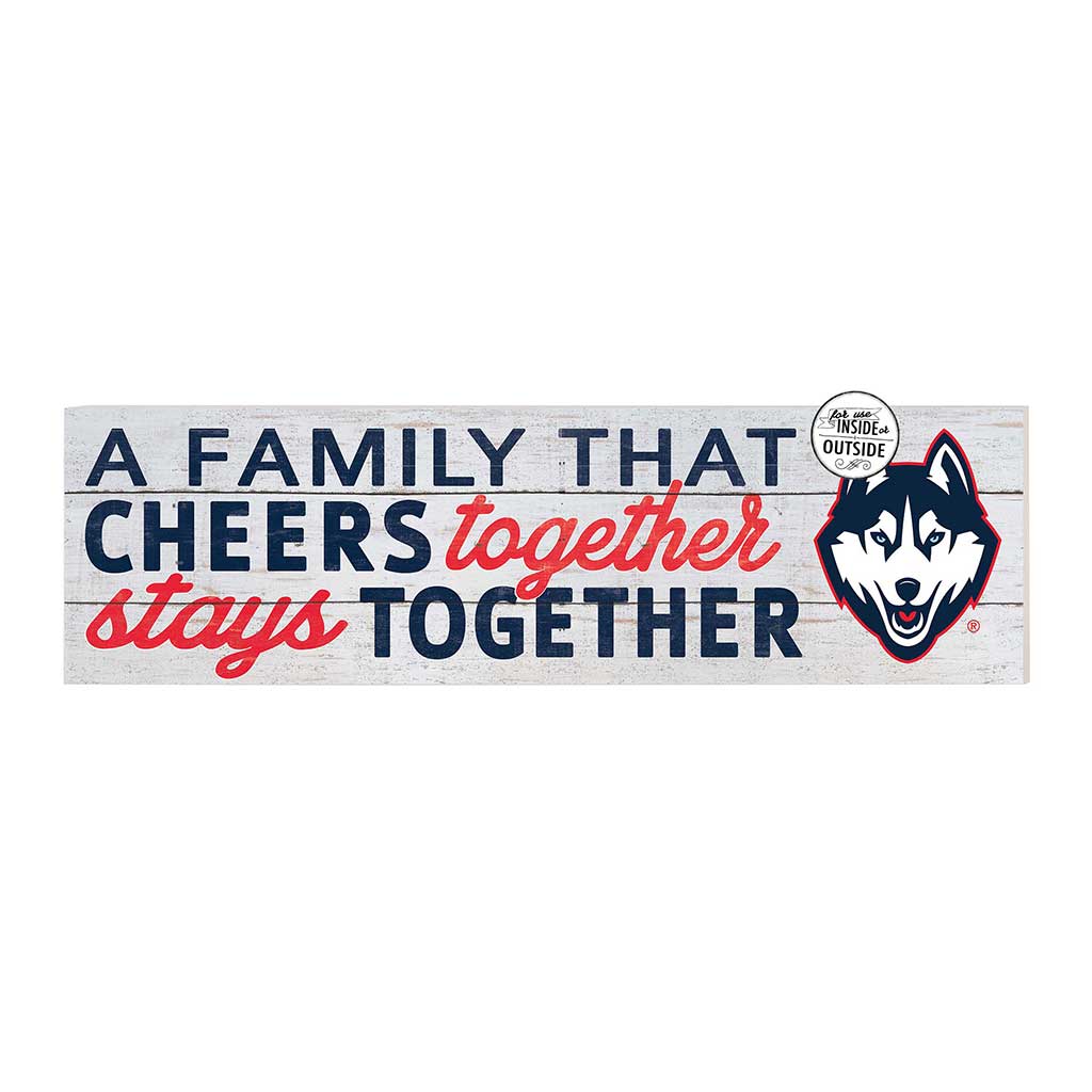 35x10 Indoor Outdoor Sign A Family That Cheers Connecticut Huskies