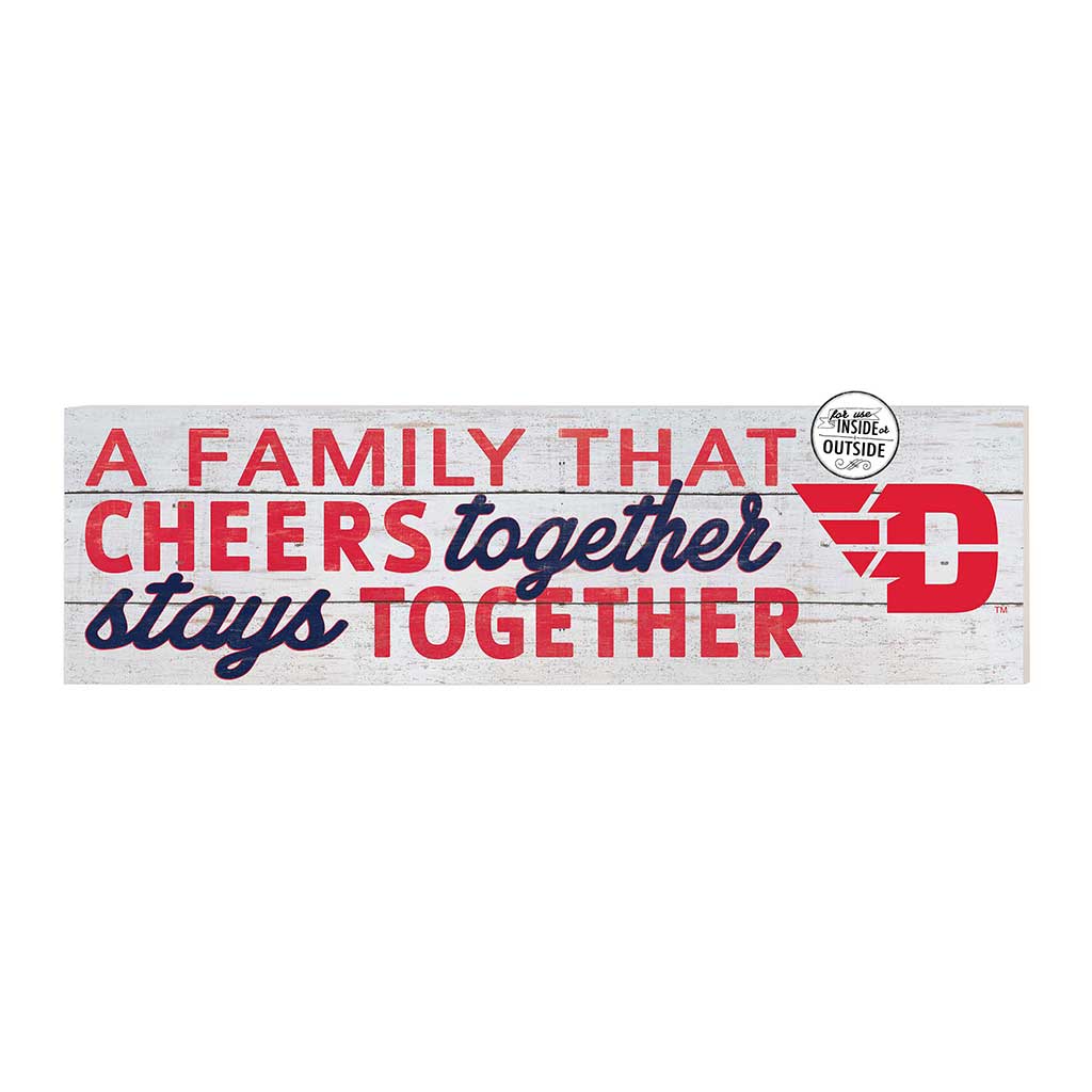 35x10 Indoor Outdoor Sign A Family That Cheers Dayton Flyers