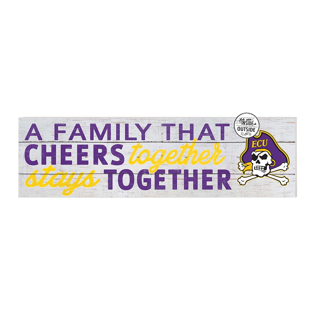 35x10 Indoor Outdoor Sign A Family That Cheers East Carolina Pirates