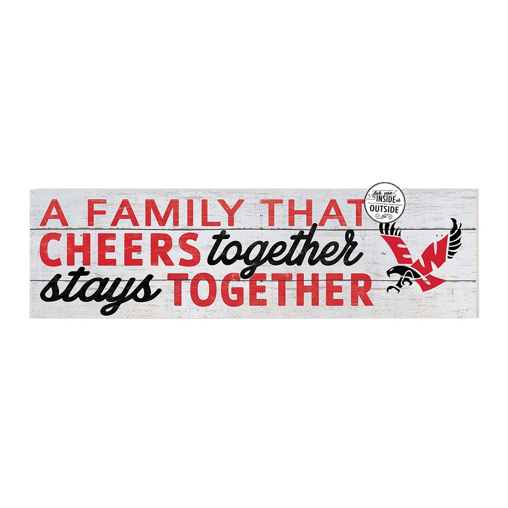 35x10 Indoor Outdoor Sign A Family That Cheers Eastern Washington Eagles