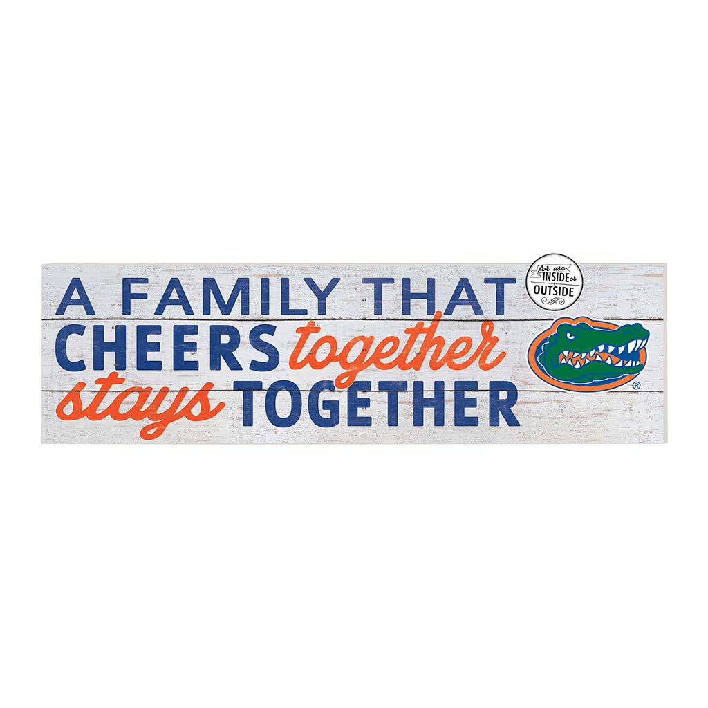 35x10 Indoor Outdoor Sign A Family That Cheers Florida Gators