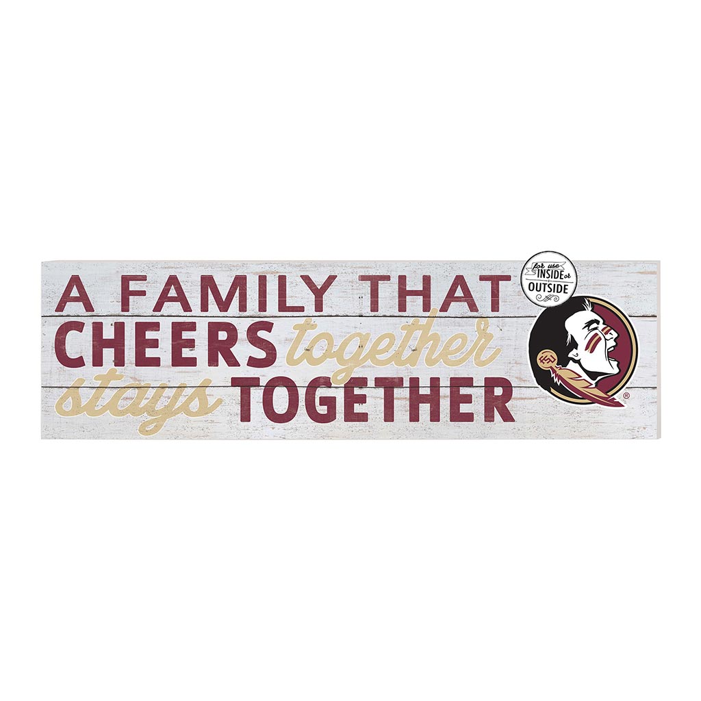 35x10 Indoor Outdoor Sign A Family That Cheers Florida State Seminoles