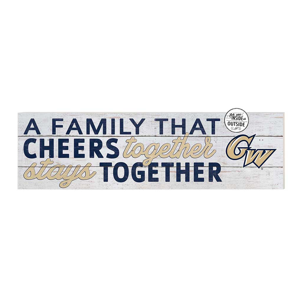 35x10 Indoor Outdoor Sign A Family That Cheers George Washington Univ Colonials