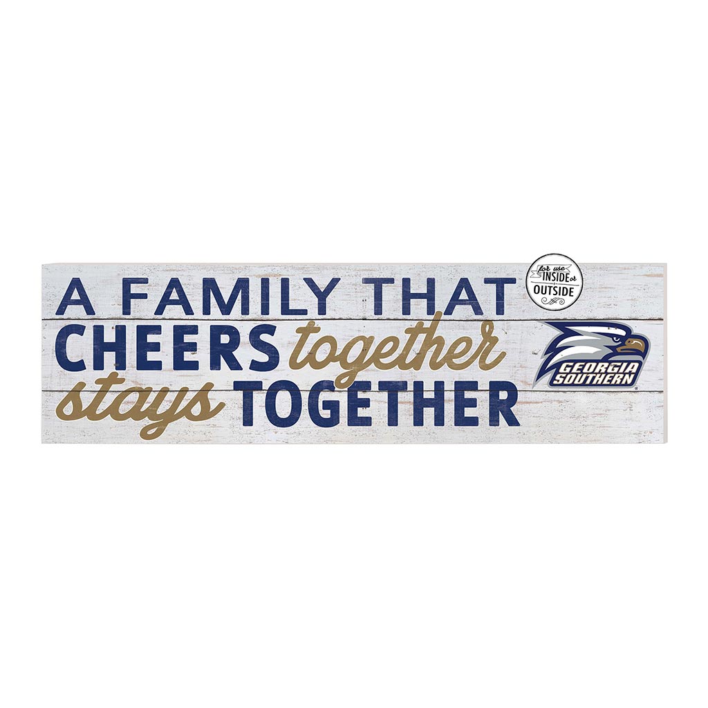 35x10 Indoor Outdoor Sign A Family That Cheers Georgia Southern Eagles