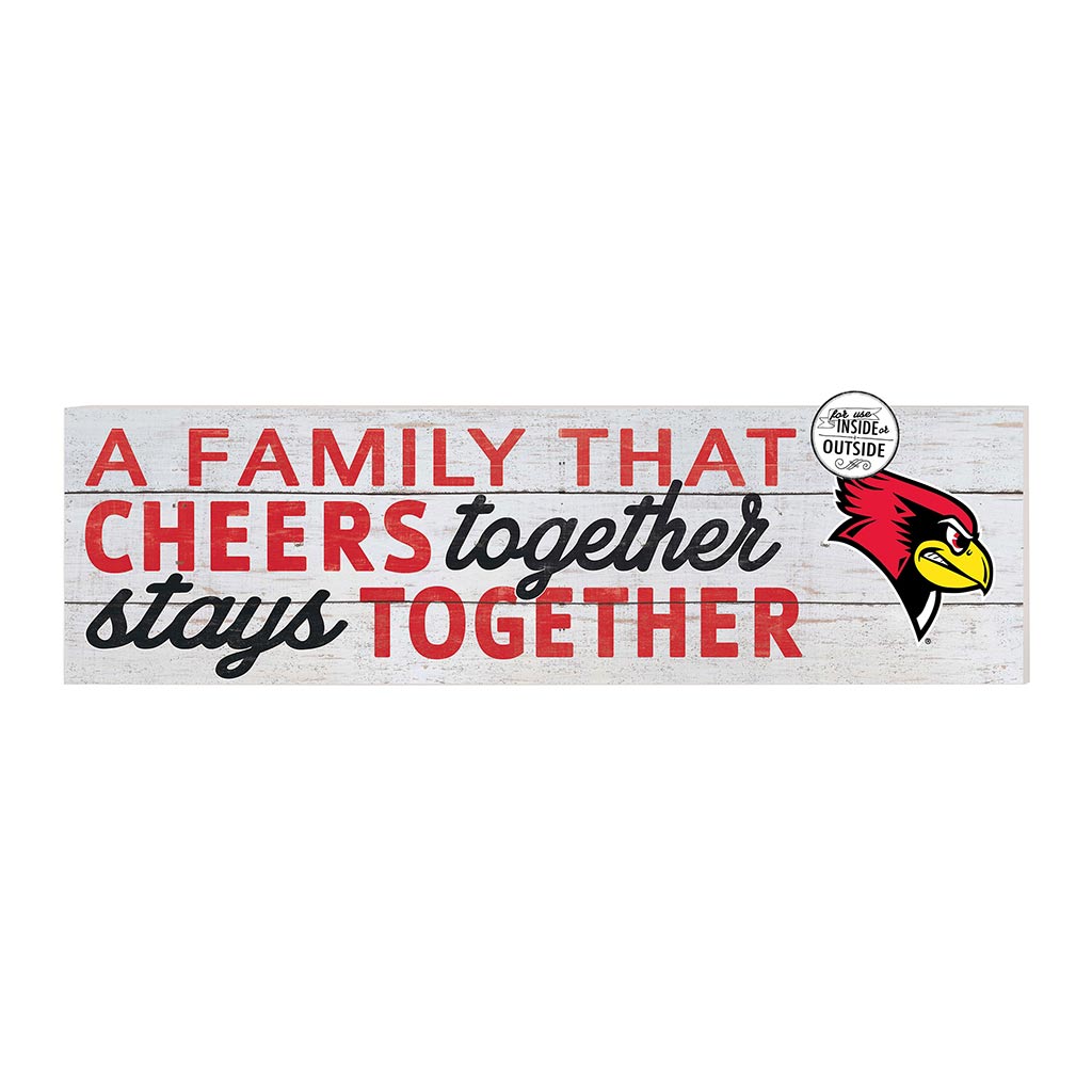 35x10 Indoor Outdoor Sign A Family That Cheers Illinois State Redbirds