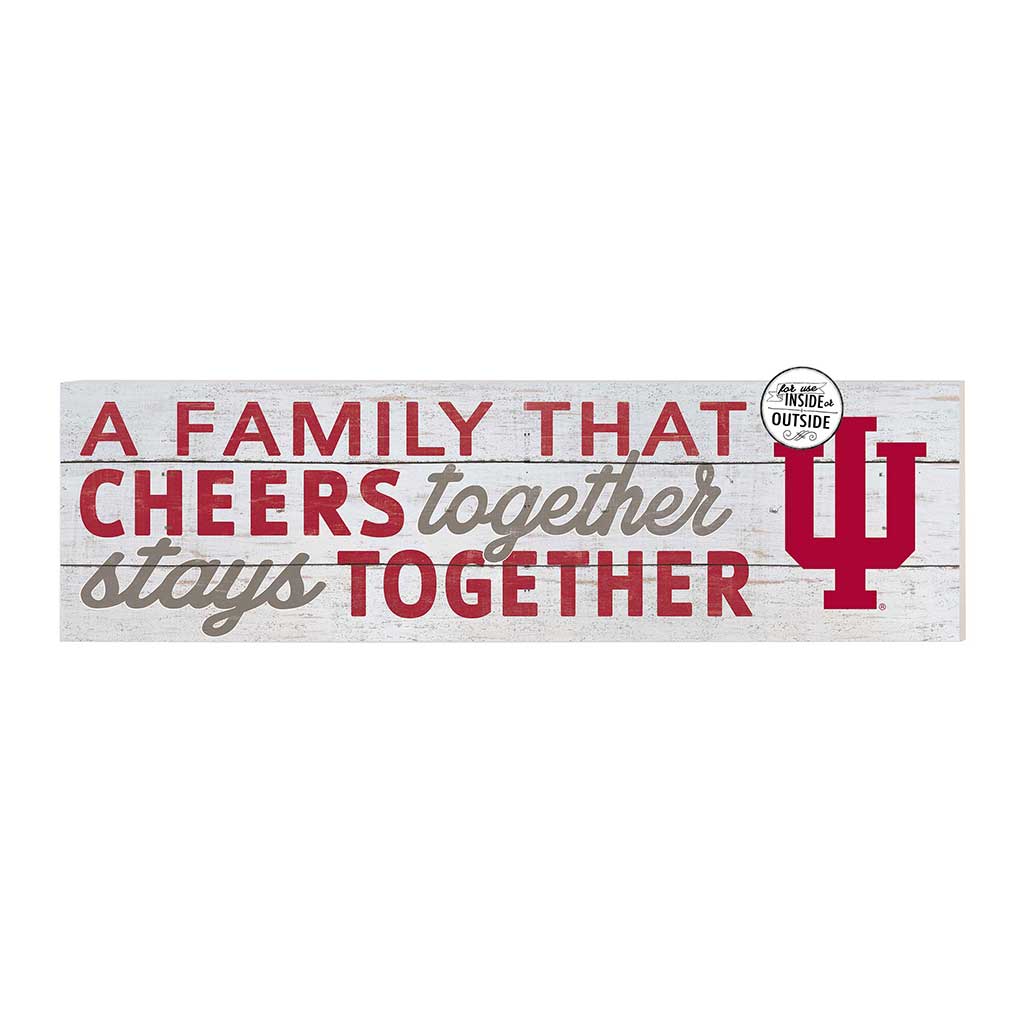 35x10 Indoor Outdoor Sign A Family That Cheers Indiana Hoosiers