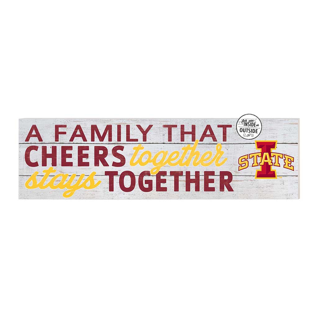 35x10 Indoor Outdoor Sign A Family That Cheers Iowa State Cyclones