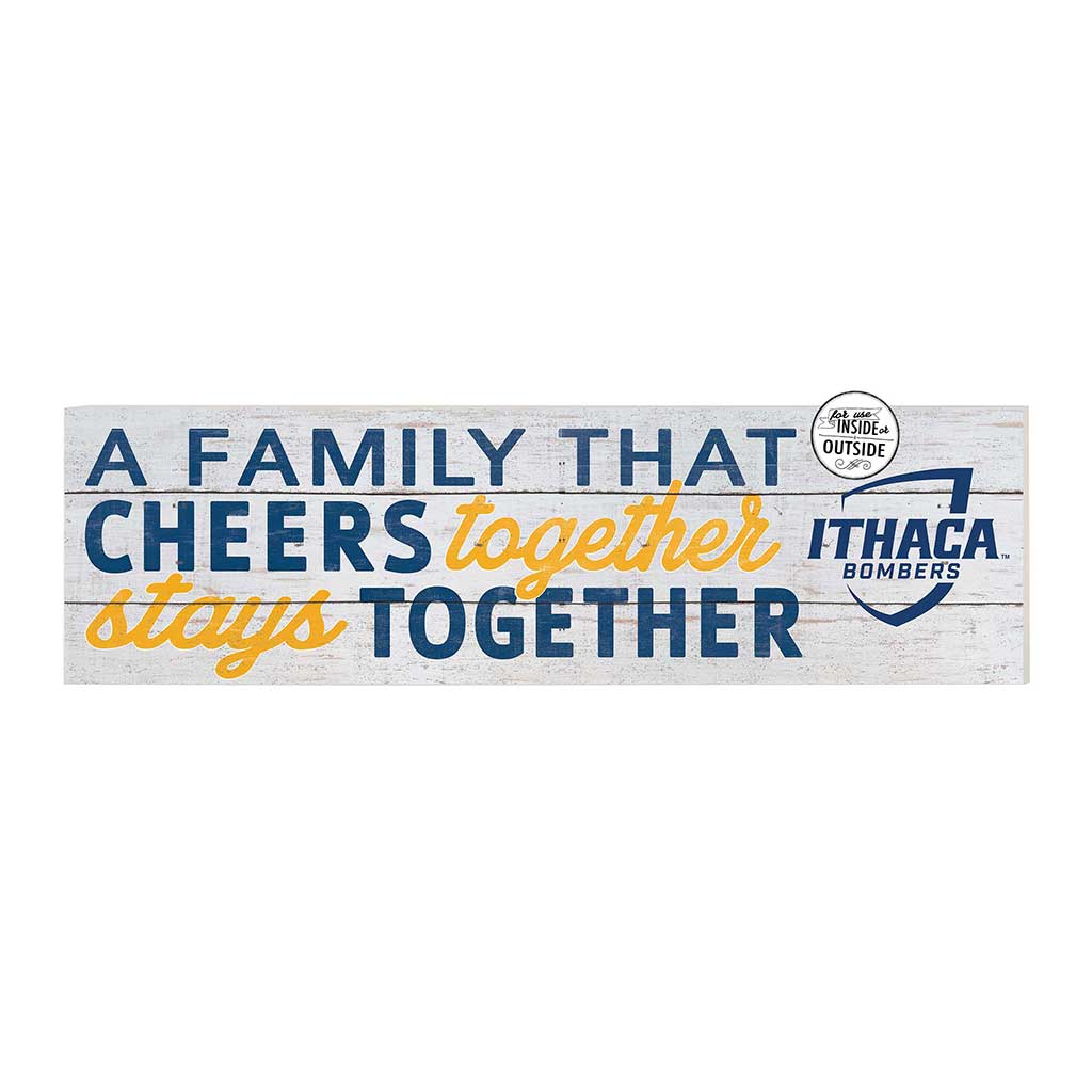 35x10 Indoor Outdoor Sign A Family That Cheers Ithaca College Bombers