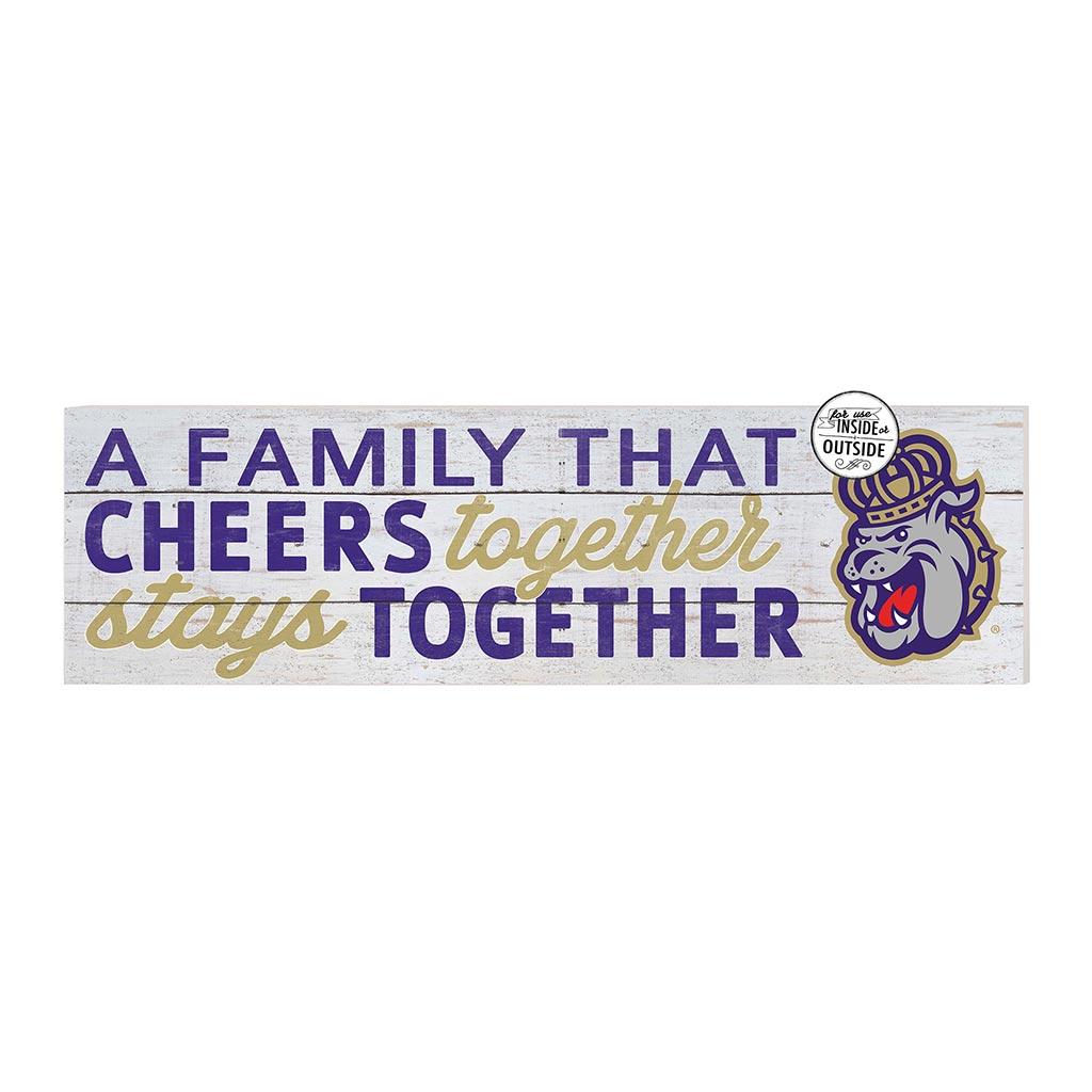 35x10 Indoor Outdoor Sign A Family That Cheers James Madison Dukes