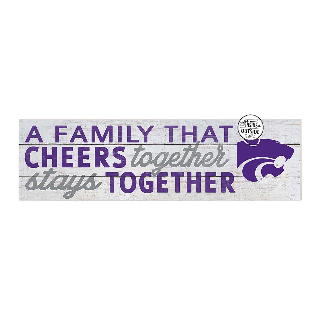 35x10 Indoor Outdoor Sign A Family That Cheers Kansas State Wildcats