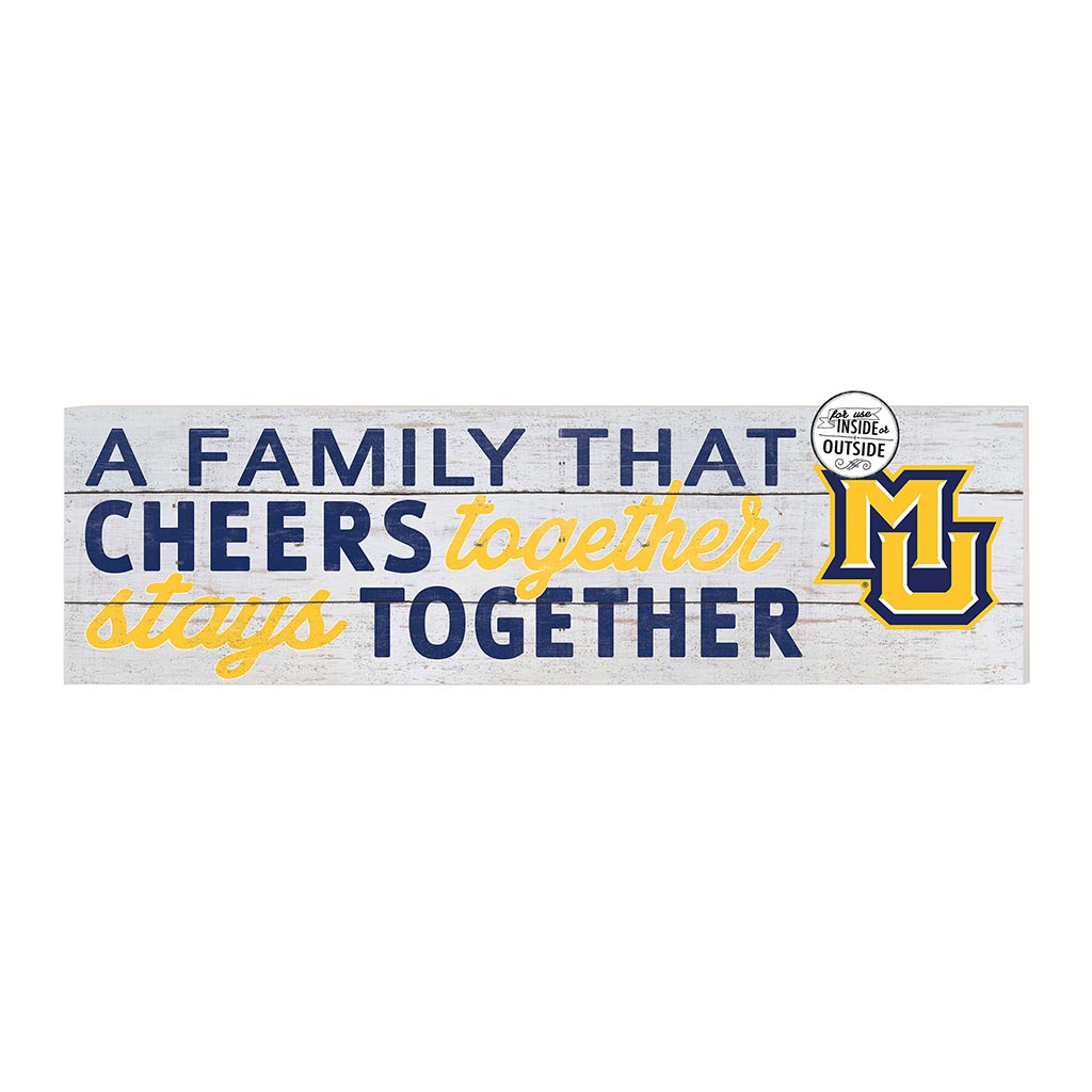 35x10 Indoor Outdoor Sign A Family That Cheers Marquette Golden Eagles