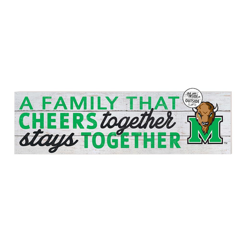 35x10 Indoor Outdoor Sign A Family That Cheers Marshall Thundering Herd