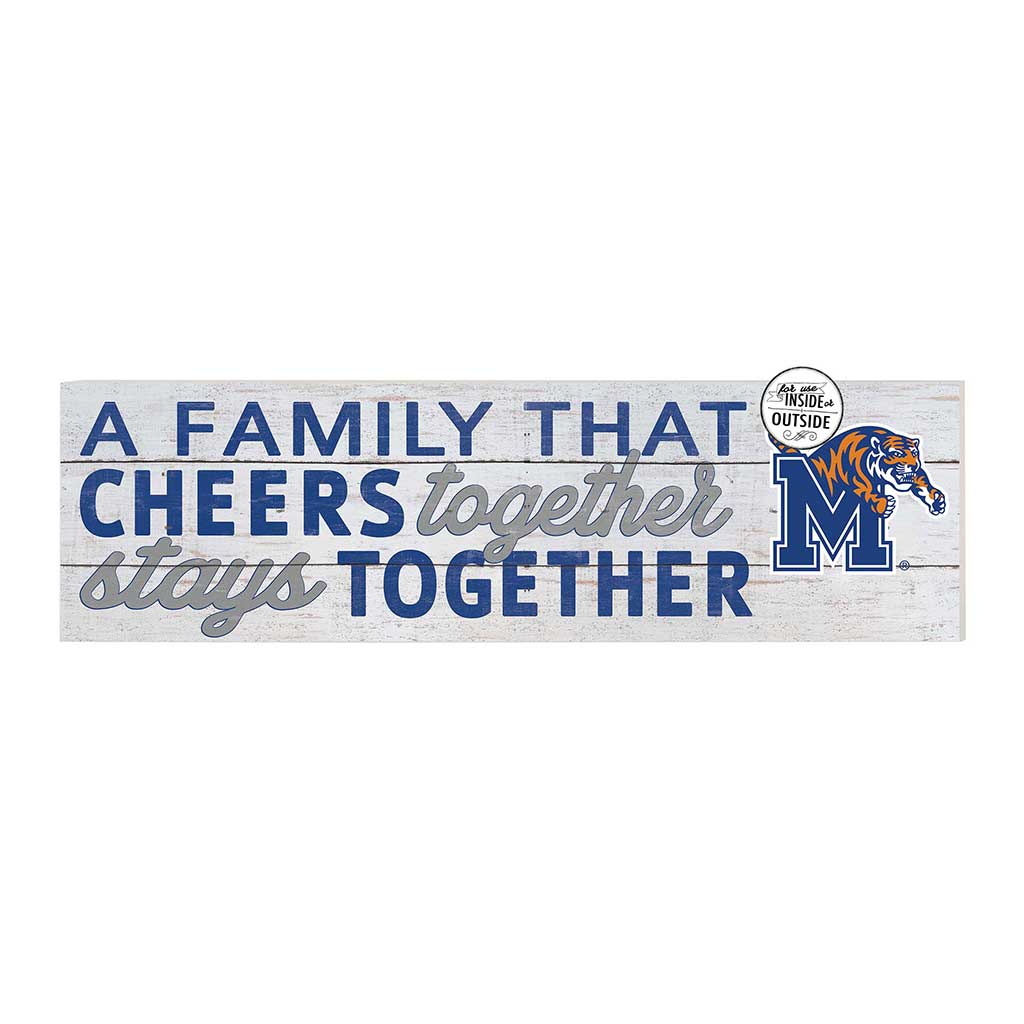 35x10 Indoor Outdoor Sign A Family That Cheers Memphis Tigers