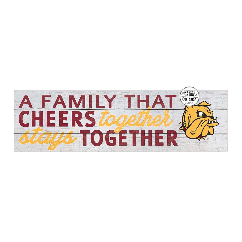 35x10 Indoor Outdoor Sign A Family That Cheers Minnesota (Duluth) Bulldogs