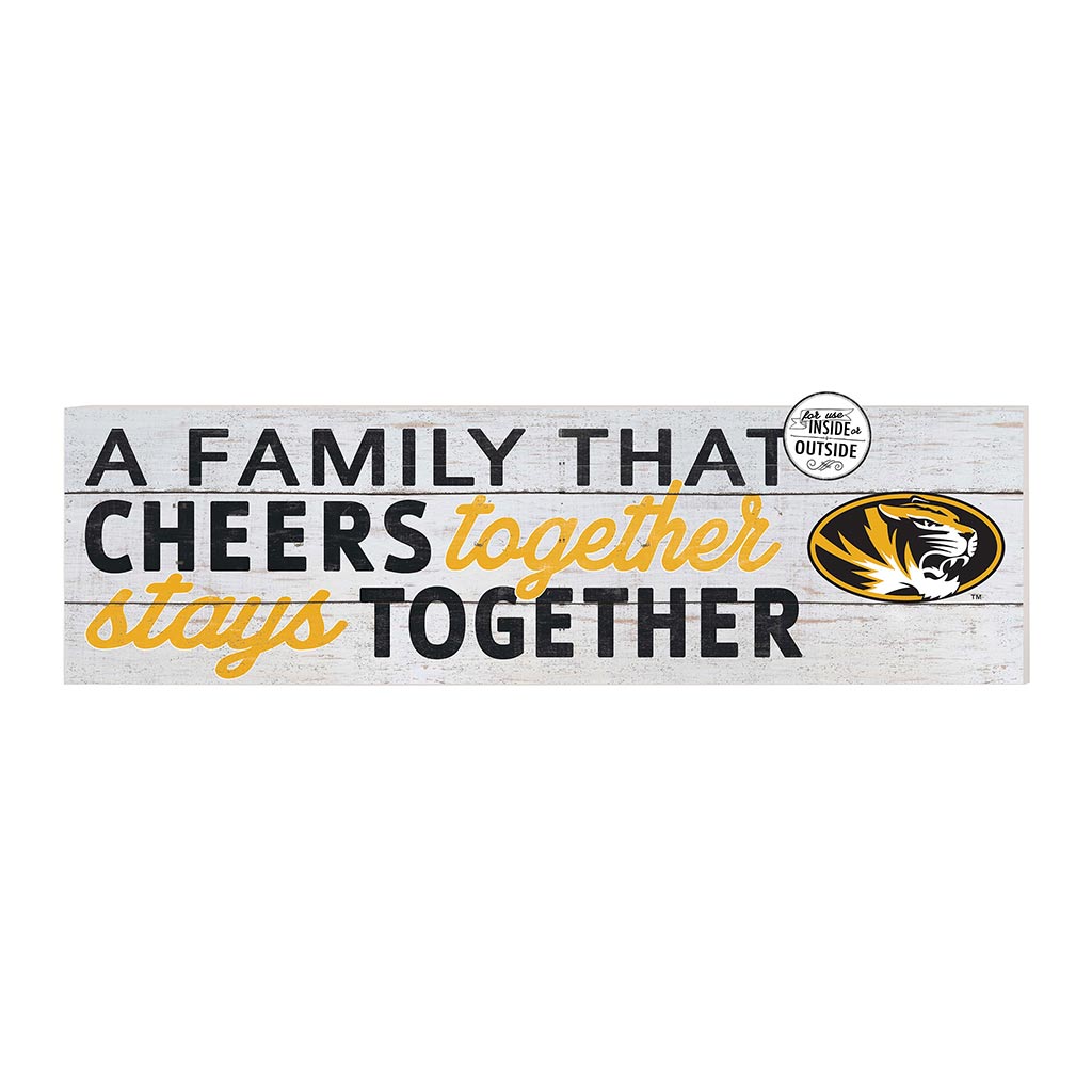 35x10 Indoor Outdoor Sign A Family That Cheers Missouri Tigers