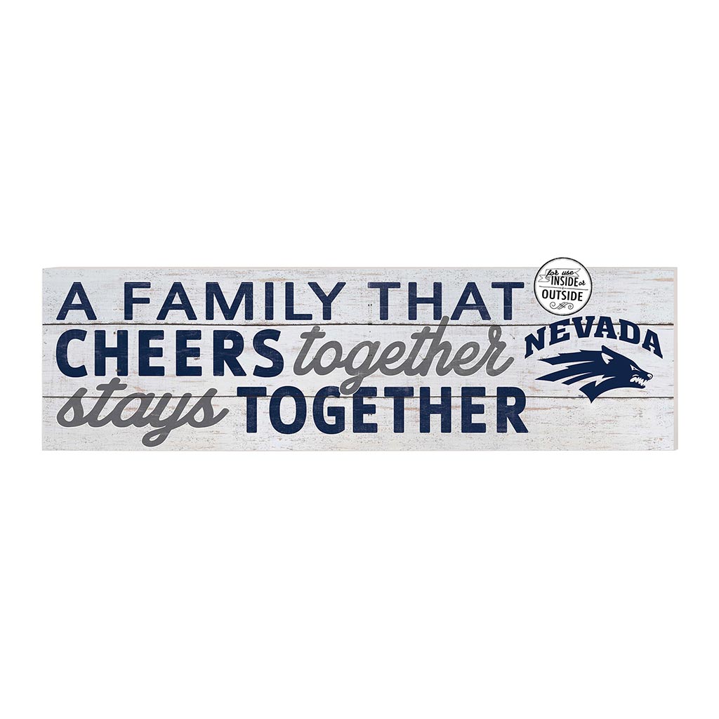 35x10 Indoor Outdoor Sign A Family That Cheers Nevada Wolf Pack