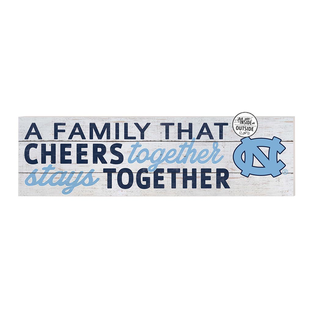 35x10 Indoor Outdoor Sign A Family That Cheers North Carolina (Chapel Hill) Tar Heels