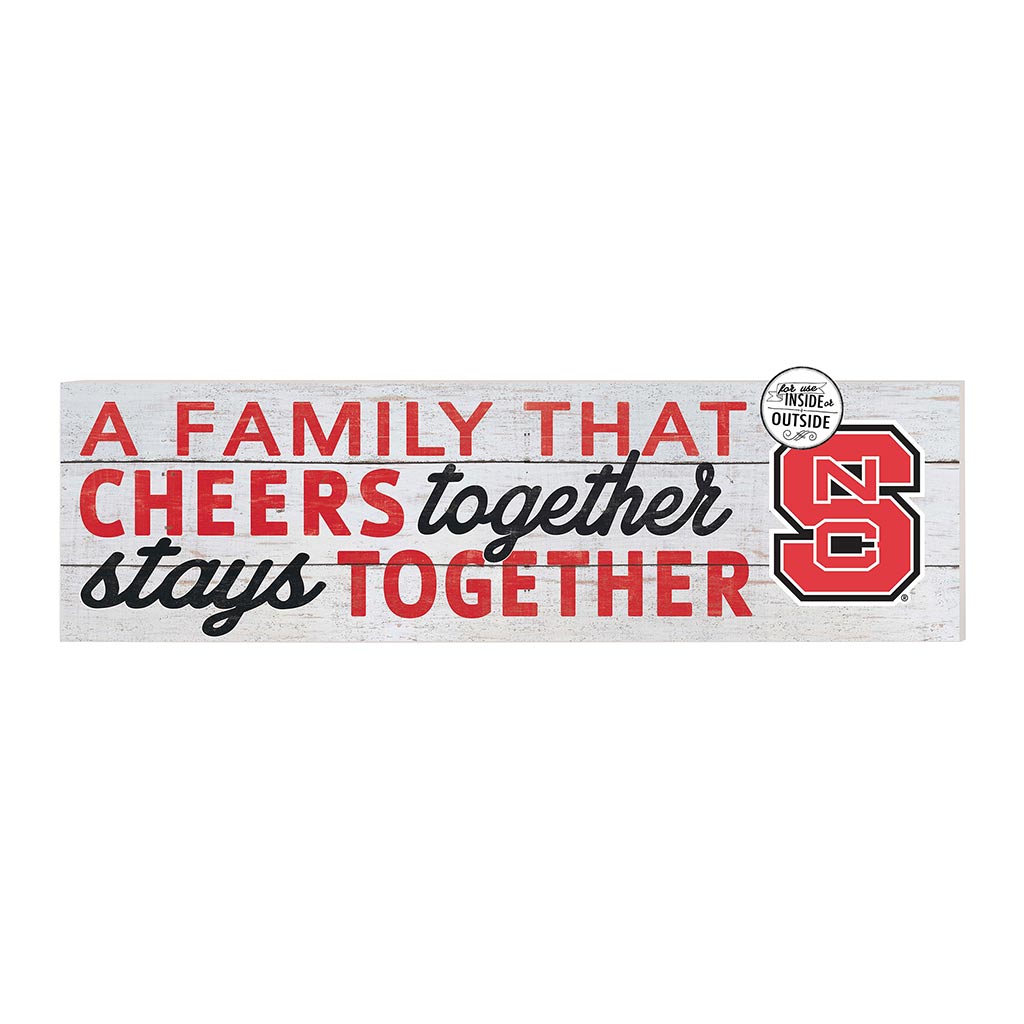 35x10 Indoor Outdoor Sign A Family That Cheers North Carolina State Wolfpack