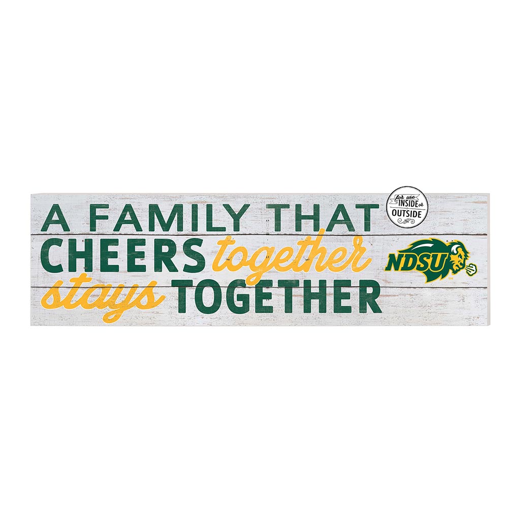 35x10 Indoor Outdoor Sign A Family That Cheers North Dakota State Bison