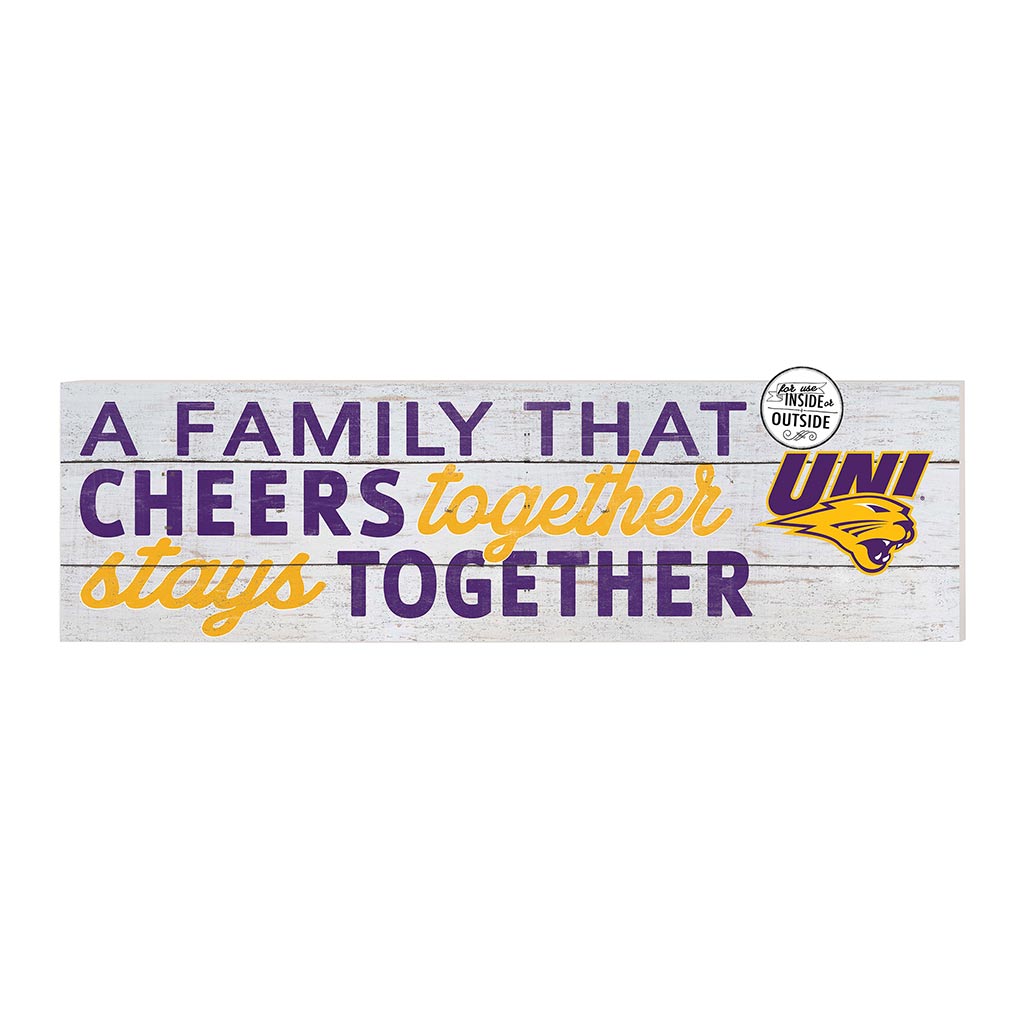 35x10 Indoor Outdoor Sign A Family That Cheers Northern Iowa Panthers