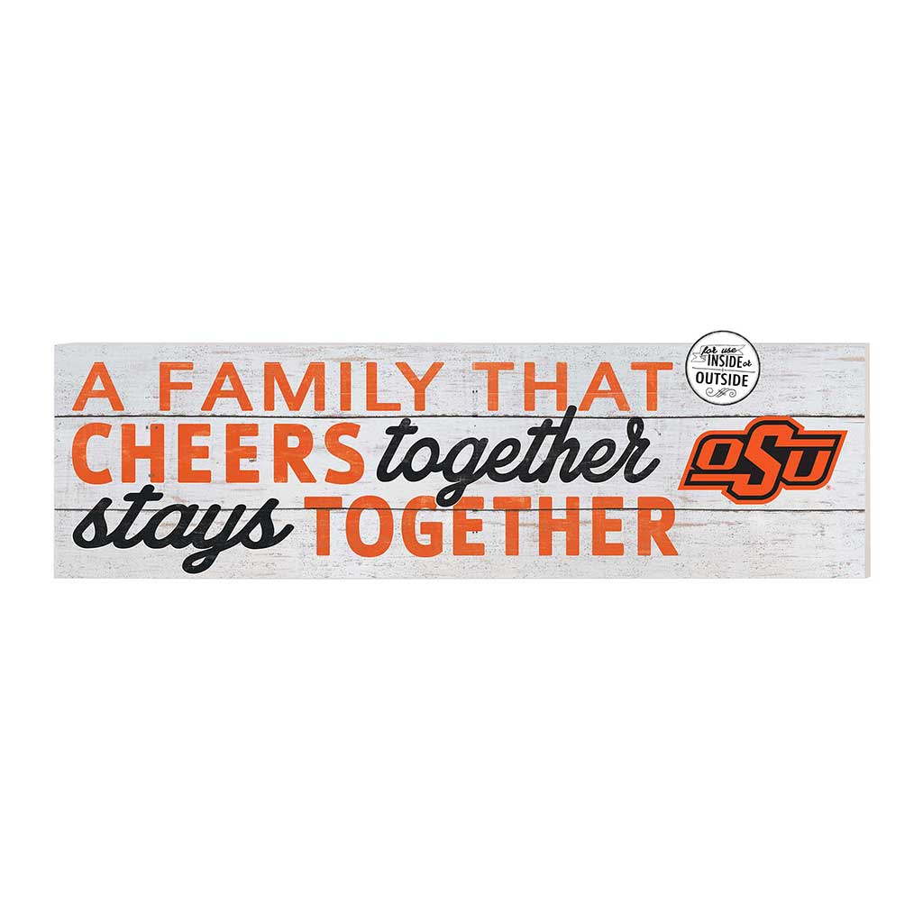 35x10 Indoor Outdoor Sign A Family That Cheers Oklahoma State Cowboys