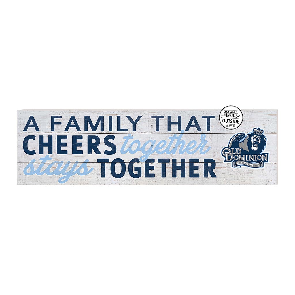 35x10 Indoor Outdoor Sign A Family That Cheers Old Dominion Monarchs