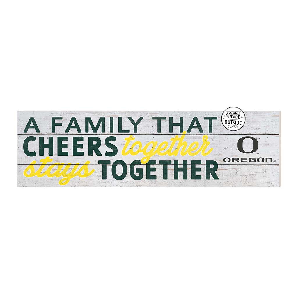 35x10 Indoor Outdoor Sign A Family That Cheers Oregon Ducks