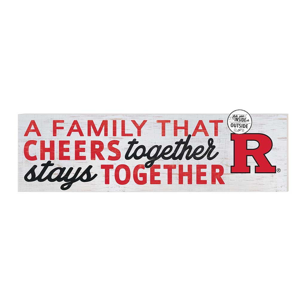 35x10 Indoor Outdoor Sign A Family That Cheers Rutgers Scarlet Knights