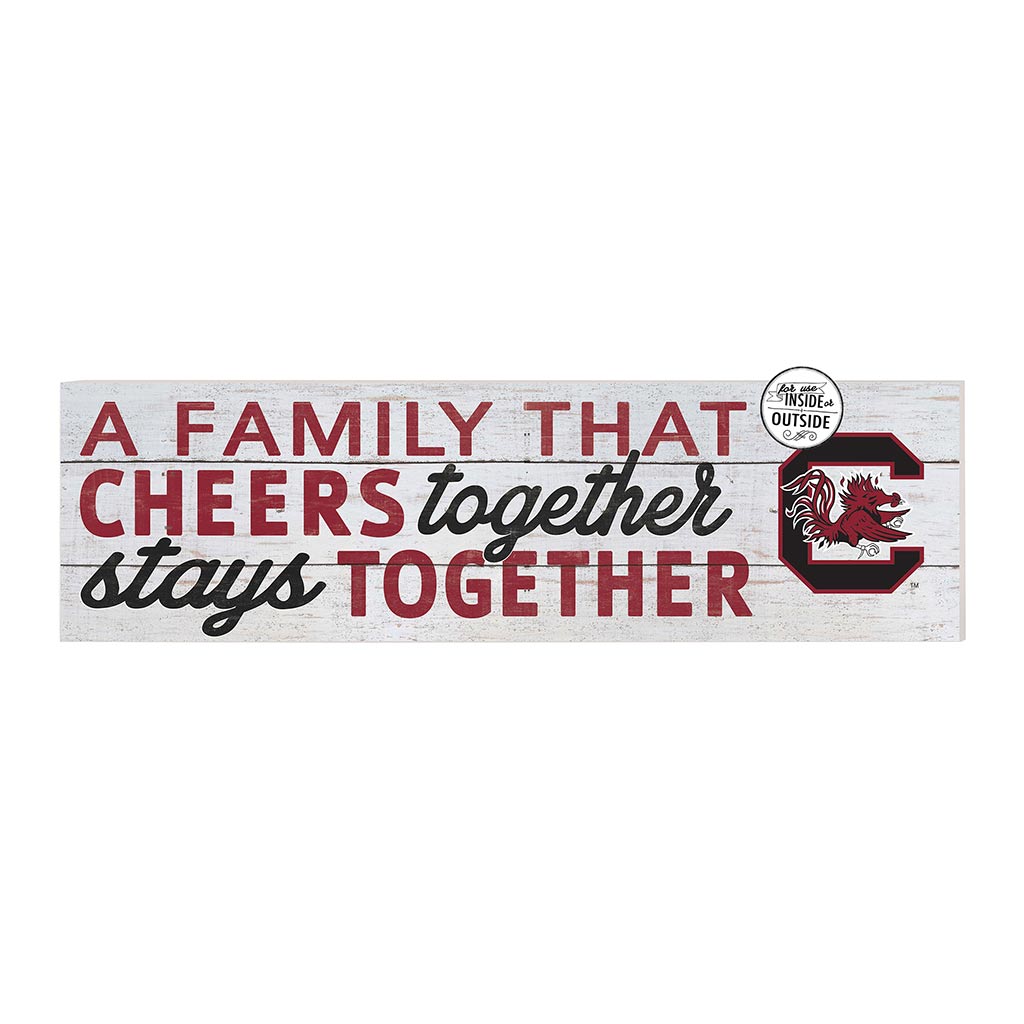 35x10 Indoor Outdoor Sign A Family That Cheers South Carolina Gamecocks