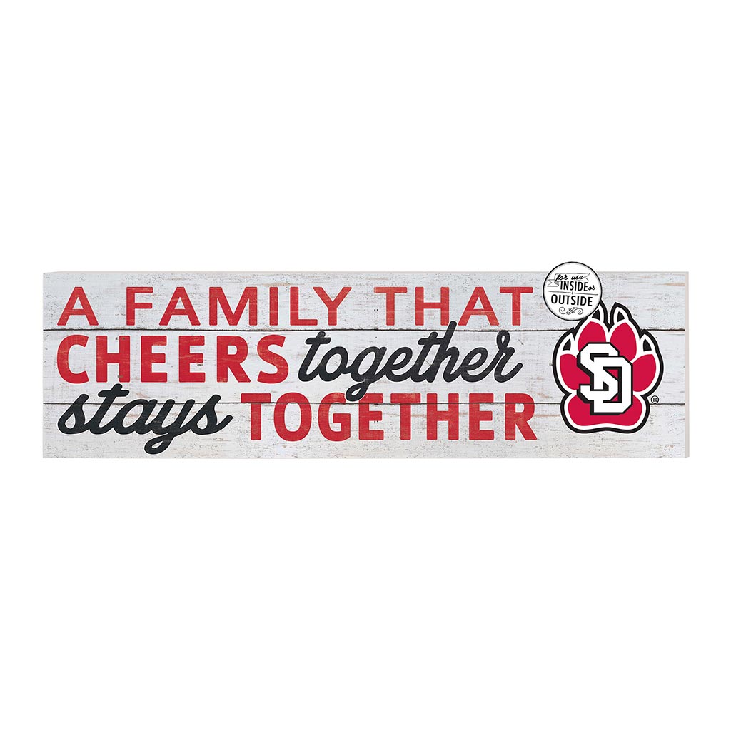 35x10 Indoor Outdoor Sign A Family That Cheers South Dakota Coyotes