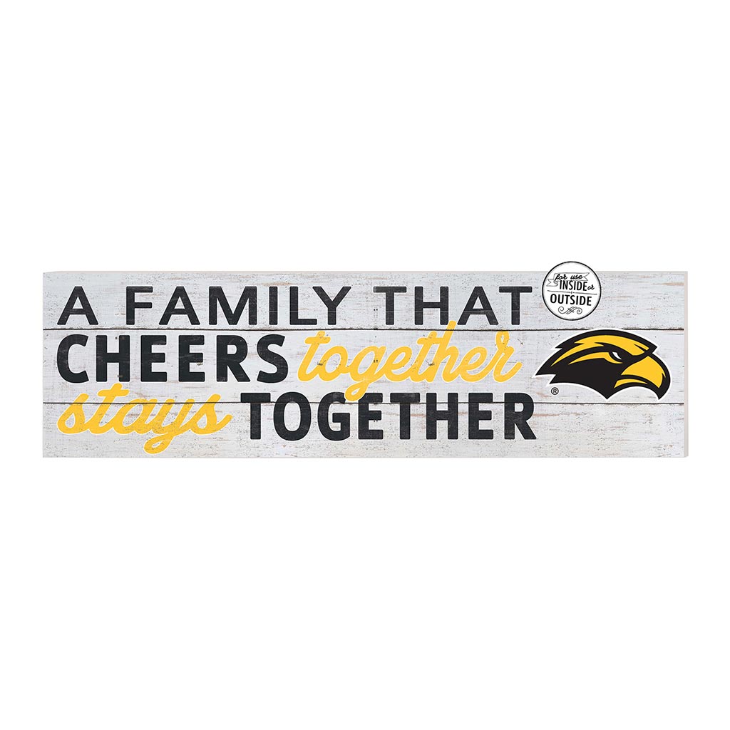 35x10 Indoor Outdoor Sign A Family That Cheers Southern Mississippi Golden Eagles