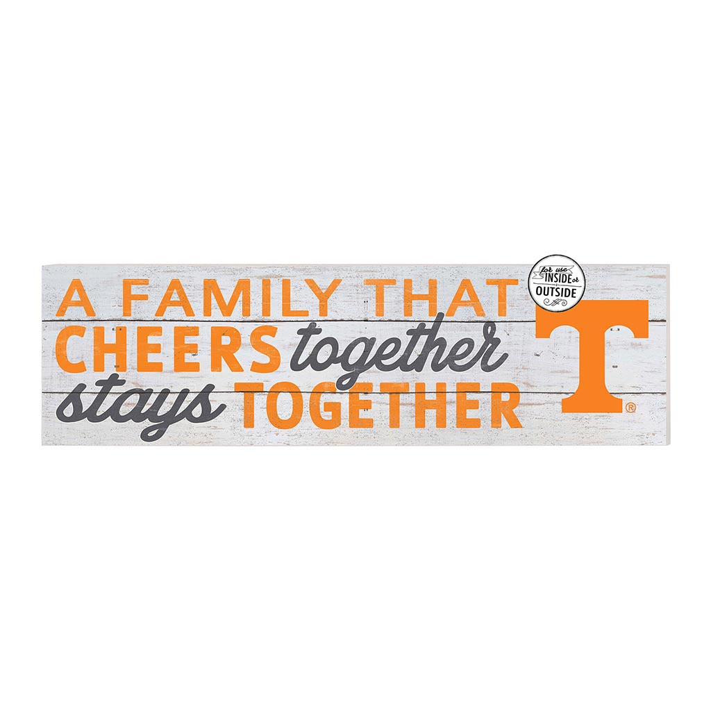 35x10 Indoor Outdoor Sign A Family That Cheers Tennessee Volunteers