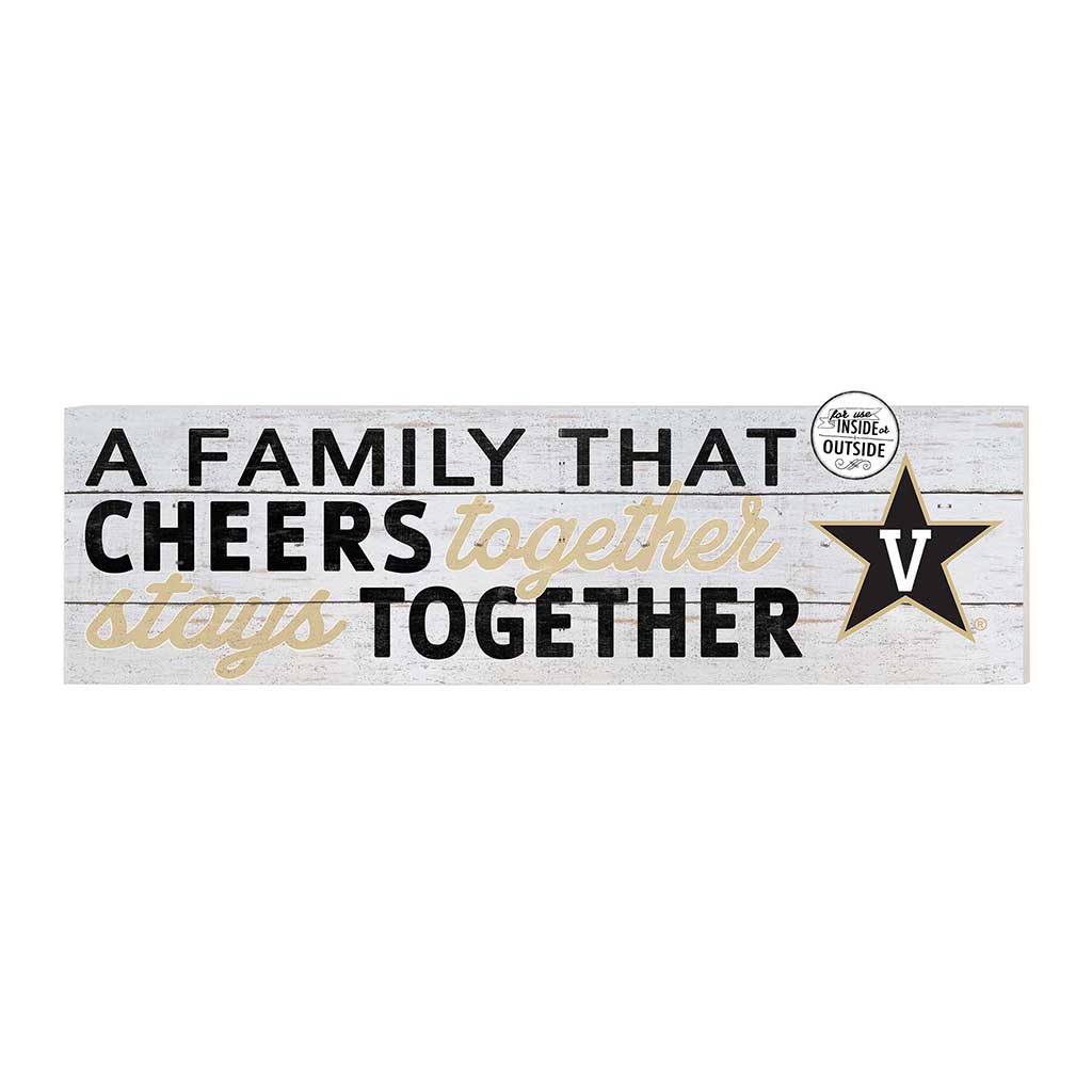 35x10 Indoor Outdoor Sign A Family That Cheers Vanderbilt Commodores