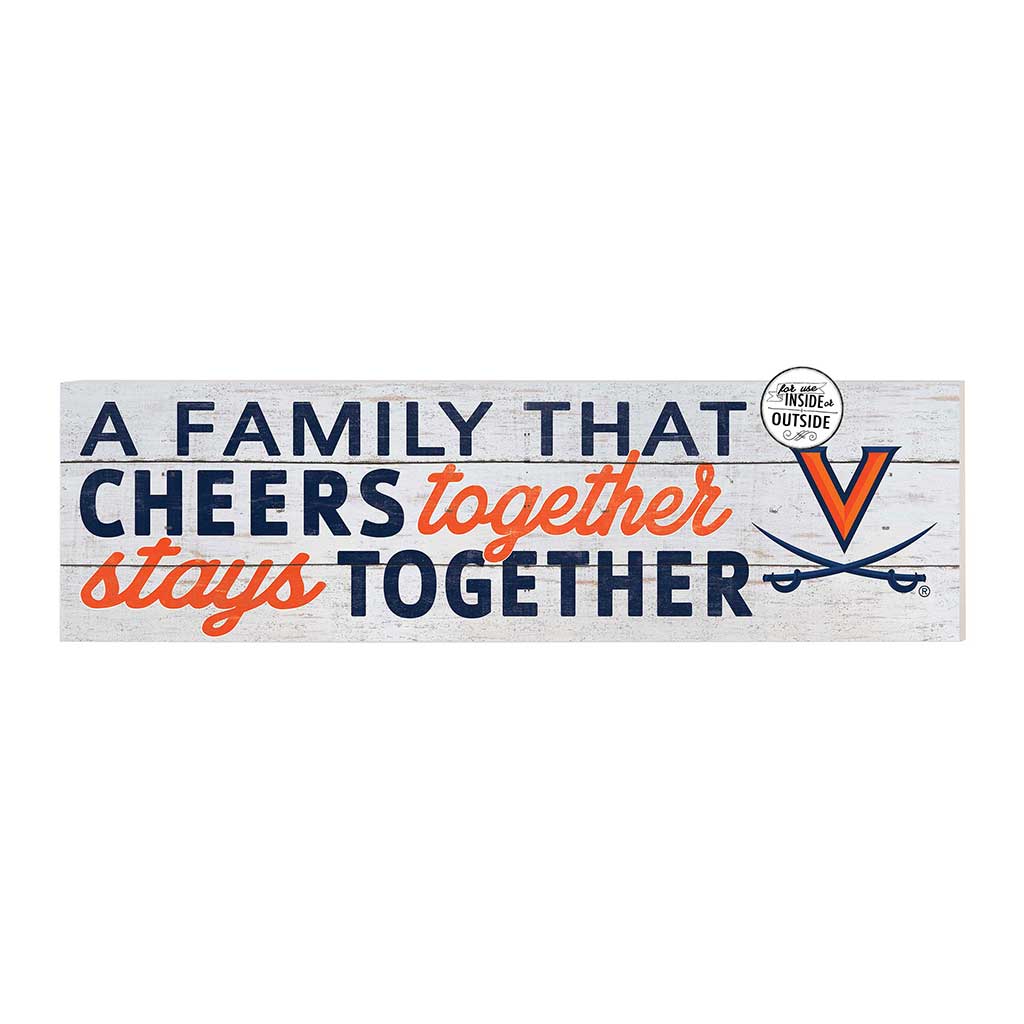 35x10 Indoor Outdoor Sign A Family That Cheers Virginia Cavaliers