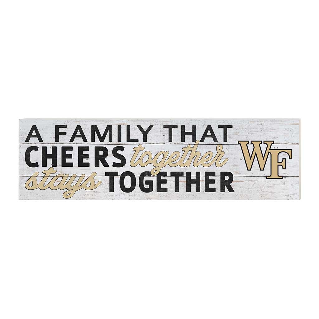 35x10 Indoor Outdoor Sign A Family That Cheers Wake Forest Demon Deacons