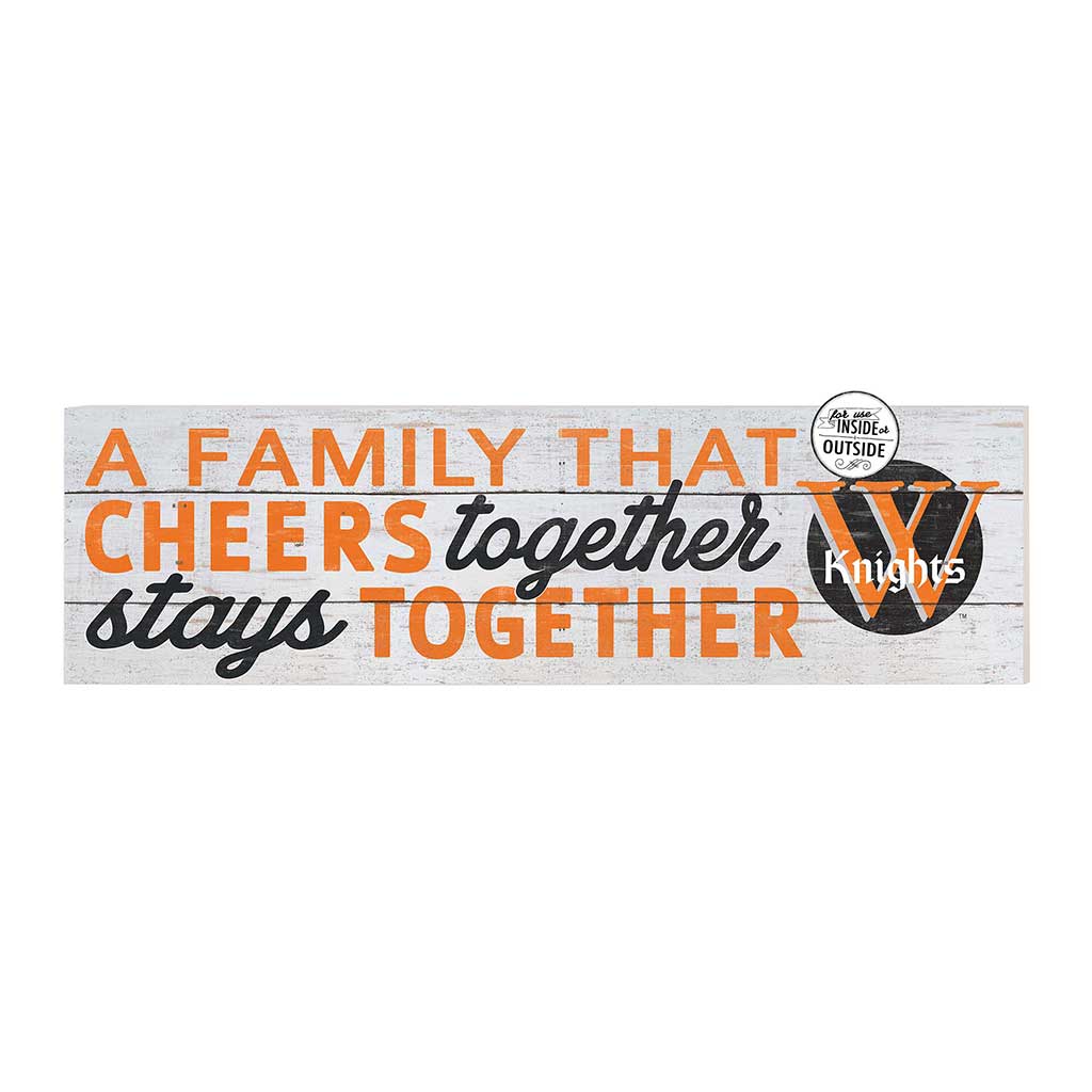 35x10 Indoor Outdoor Sign A Family That Cheers Wartburg College Knights