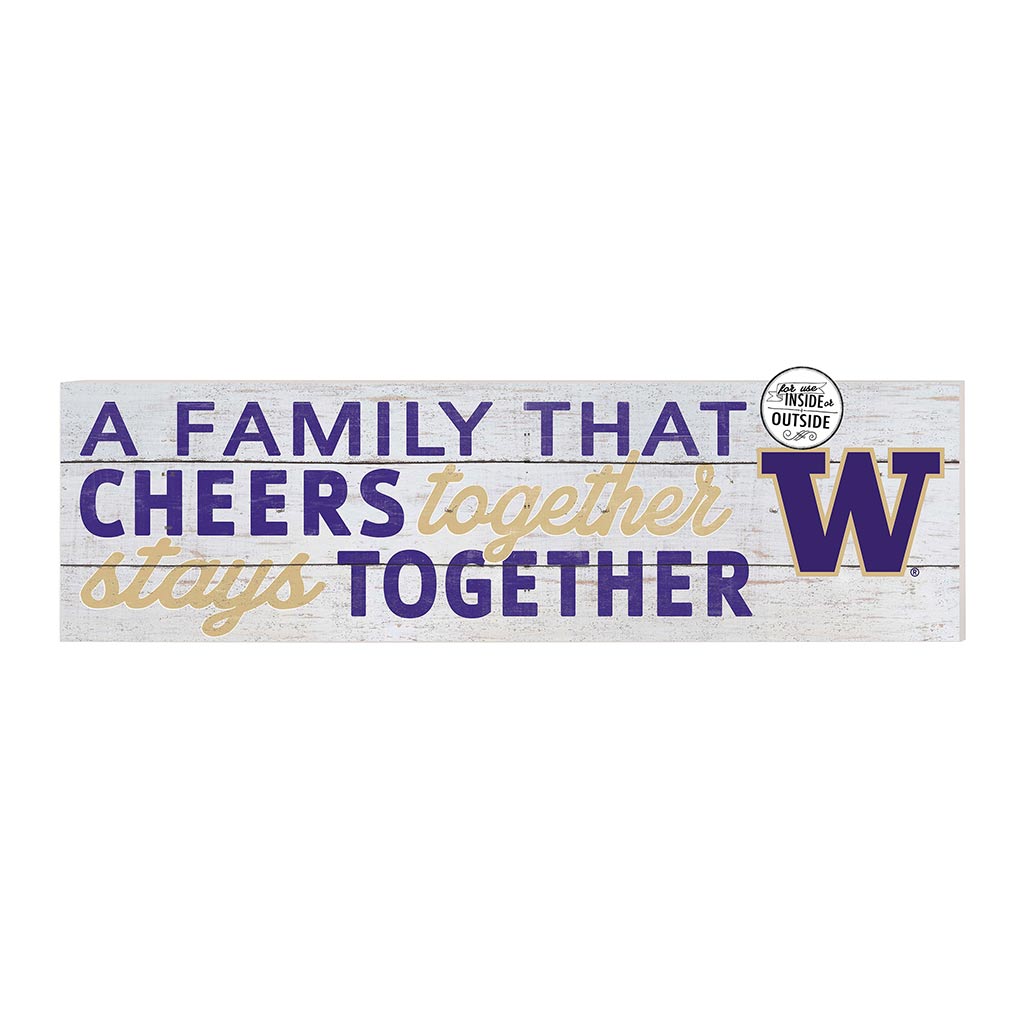 35x10 Indoor Outdoor Sign A Family That Cheers Washington Huskies