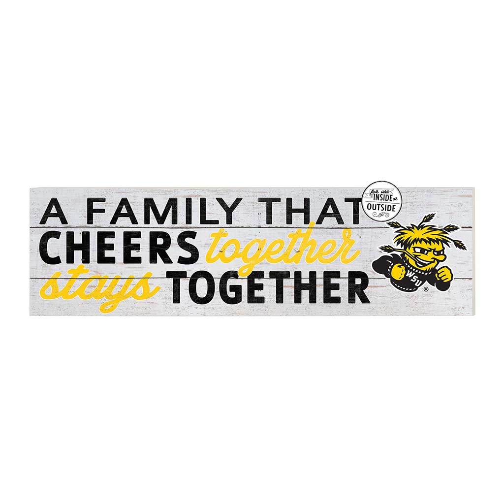 35x10 Indoor Outdoor Sign A Family That Cheers Wichita State Shockers